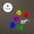 Glitter Shakers, 5 Colors, 0.21 oz (6g) Each, 24 units per case