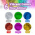 0.28 oz (8g) Primary Color Glitter Shaker - 4 Jars, 24 units per case