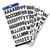 1" Black Alphabet and Number Stickers - 310 Pack, 24 units per case