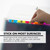 Gold Foil Number Labels 1/2x5/8 inch (378 Pack), 24 units per case