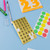 Gold Foil Number Labels 1/2x5/8 inch (378 Pack), 24 units per case