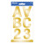 2" Gold Metallic Alphabet and Number Stickers - 72 Pack, 24 units per case