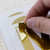 2" Gold Metallic Alphabet and Number Stickers - 72 Pack, 24 units per case