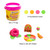 Fluorescent Modeling Dough, 4 oz, 4-Pack, 24 units per case