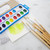 Flat Natural Bristle Paint Brushes - 9 Pack, 12 units per case