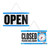 Closed Clock Sign with Open Sign 6x11.5, 24 units per case