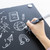 Frameless Magnetic Chalkboard, 14x14, Marker & Magnet, 12 units per case