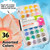 36-Color Watercolor Paint Set with Brush, 12 units per case