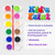 12-Color Kids' Washable Poster Paint Set with Brush, 24 units per case
