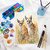 Oval 10-Well Paint Palette with Thumb Hole, 24 units per case