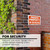 9x12 Private Property No Trespassing Sign, 24 units per case