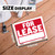 For Lease Sign 9x12 Inch Durable Red Banner Outdoor/Indoor, 24 units per case