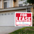 For Lease Sign 9x12 Inch Durable Red Banner Outdoor/Indoor, 24 units per case