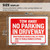 12x16 Inch Tow Away Sign - Durable Weatherproof Yard Banner, 24 units per case