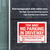 12x16 Inch Tow Away Sign - Durable Weatherproof Yard Banner, 24 units per case