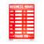 9x12 Business Hours Sign Red/White, 24 units per case