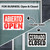 12x16 Open/Closed Sign Double-Sided Weatherproof, 24 units per case