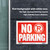 12x16 Inch No Parking Sign - Durable Weatherproof Yard Banner, 24 units per case