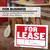 12x16 For Lease Sign Red/White, 24 units per case