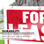 12x16 For Lease Sign Red/White, 24 units per case