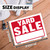 12x16 Inch Yard Sale Sign - Durable Weatherproof Banner, 24 units per case