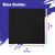 Black Canvas Panel 8x8 Inch Triple Primed, 24 units per case