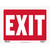 12x16 Inch Exit Sign - Durable Weatherproof Indoor/Outdoor Banner, 24 units per case