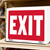 12x16 Inch Exit Sign - Durable Weatherproof Indoor/Outdoor Banner, 24 units per case