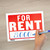 For Rent Sign 9x12 Inch Durable Red Banner Outdoor/Indoor, 24 units per case