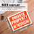 Private Property No Trespassing Sign 12x16 - Durable Weatherproof, 24 units per case