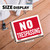 9x12 No Trespassing Sign Medium, 24 units per case