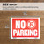 9x12 No Parking Sign High Visibility, 24 units per case