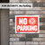 9x12 No Parking Sign High Visibility, 24 units per case