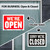 12x16 Inch Open Sign with Closed Sign on Back - Durable Banner, 24 units per case