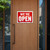 12x16 Inch Open Sign with Closed Sign on Back - Durable Banner, 24 units per case