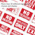 12x16 Inch Employees Only Sign - Durable Weatherproof Banner, 24 units per case