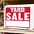 9x12 Yard Sale Sign Red/White, 24 units per case