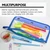 BAZIC 11.5" x 6.5" 3-ring Clear Pencil Pouch, 24 units per case