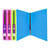 BAZIC 1" Glitter Poly 3-Ring Binder w/ Pocket, 48 units per case
