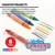 BAZIC 8 Color Washable Premium Jumbo Crayons, 24 units per case