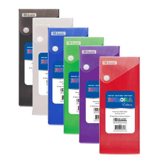 Translucent Slider Pencil Case with Display, 36 units per case