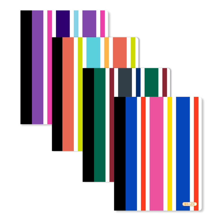 BAZIC C/R 100 Ct. Stripes Composition Book, 48 units per case