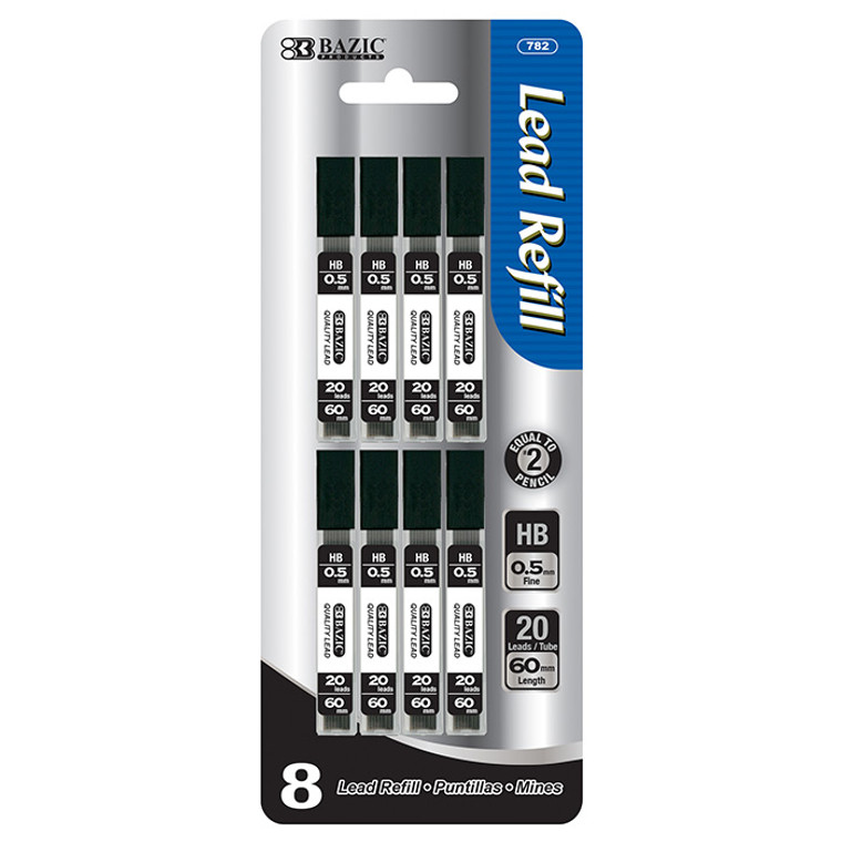 BAZIC 20 Ct. 0.5 mm Mechanical Pencil Lead (8/Pack)