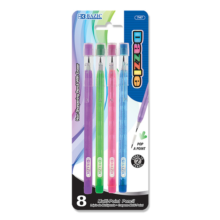 BAZIC Dazzle Multi-Point Pencil (8/Pack)