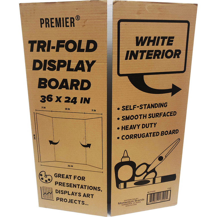 Display Board Tri-fold 36x24" PDQ