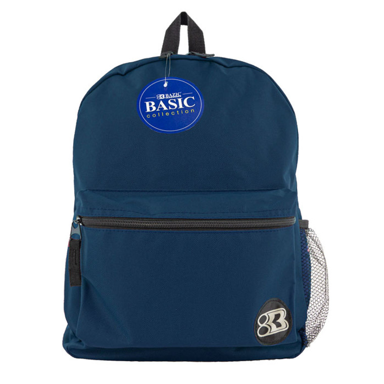 BAZIC 16" Basic Navy Backpack