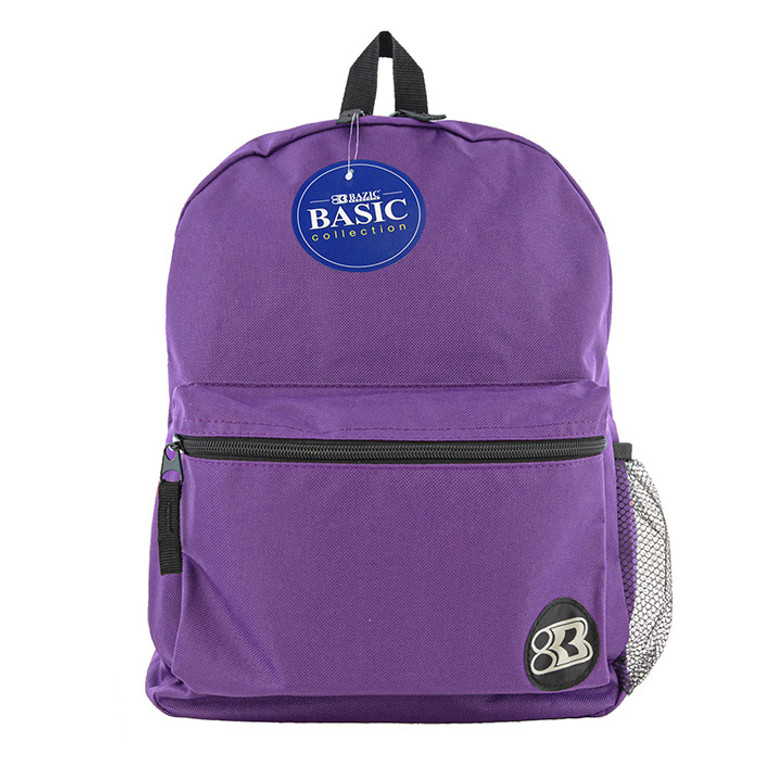 BAZIC 16" Basic Purple Backpack