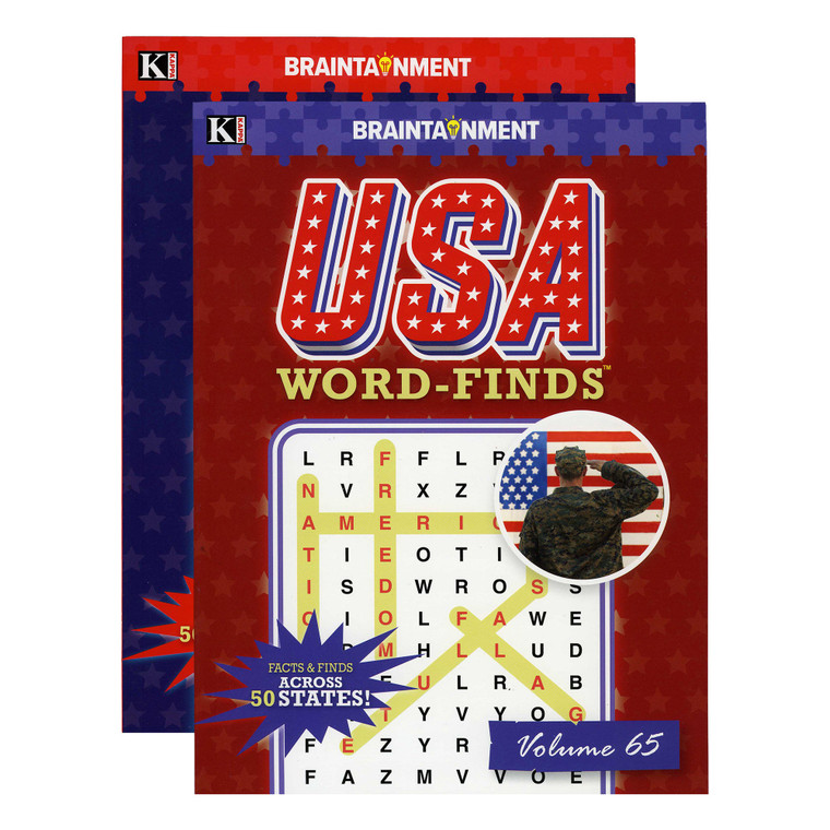 Kappa USA Word Finds Puzzle Book 2 Titles, 48 units per case