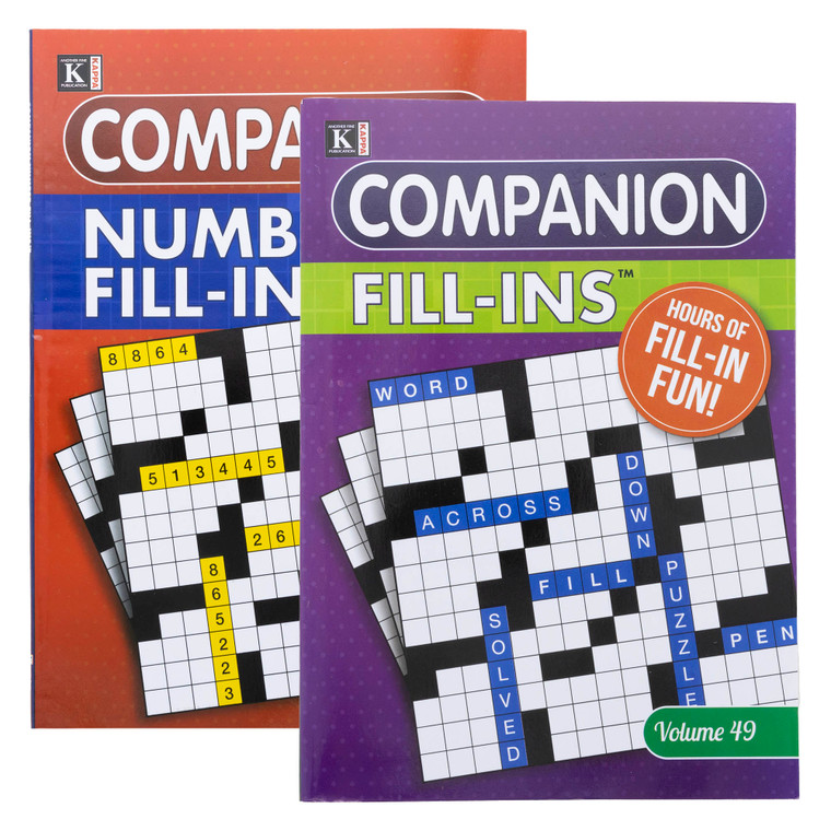KAPPA Companion Fill-Ins Puzzle Book, 48 units per case