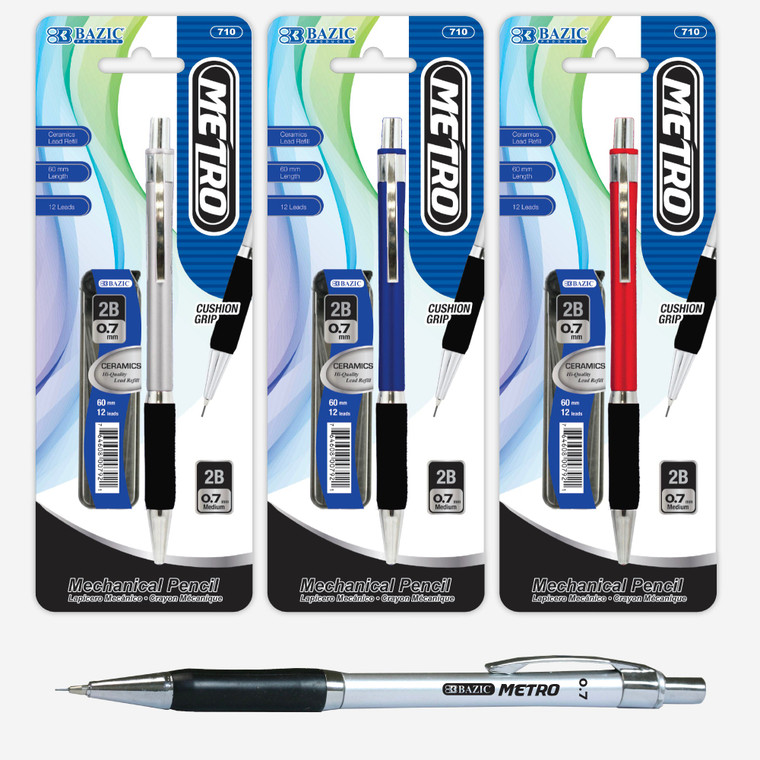 Metro 0.7mm Mechanical Pencil with Ceramic Lead, 24 units per case